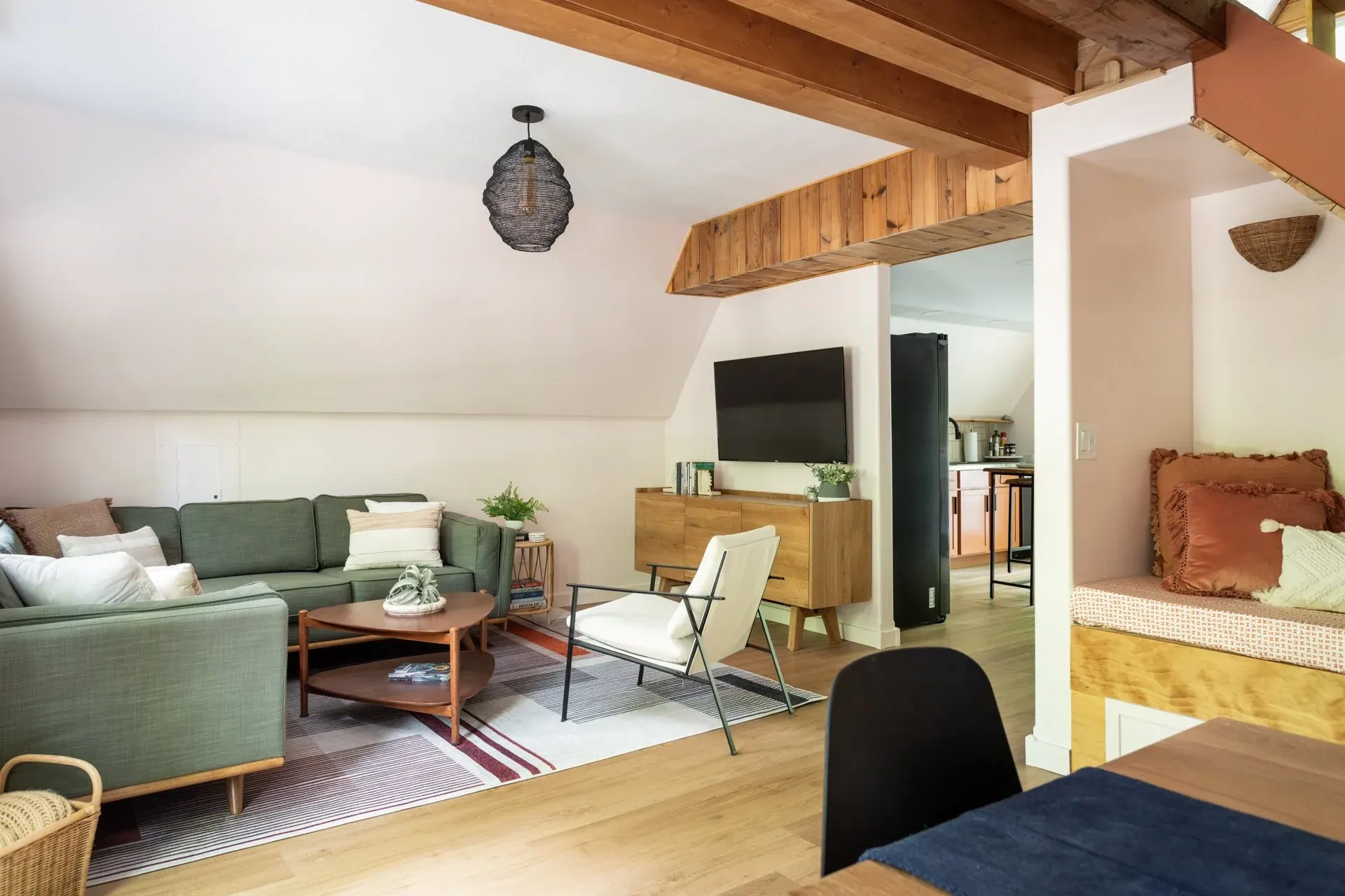 A-Frame living room