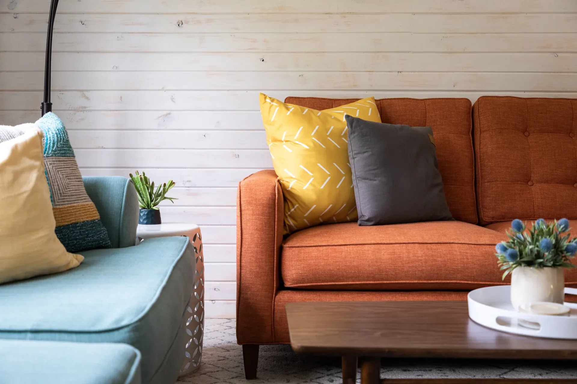 Beautifully styled interior space at Boardman Basecamp in North Boardman, Traverse City