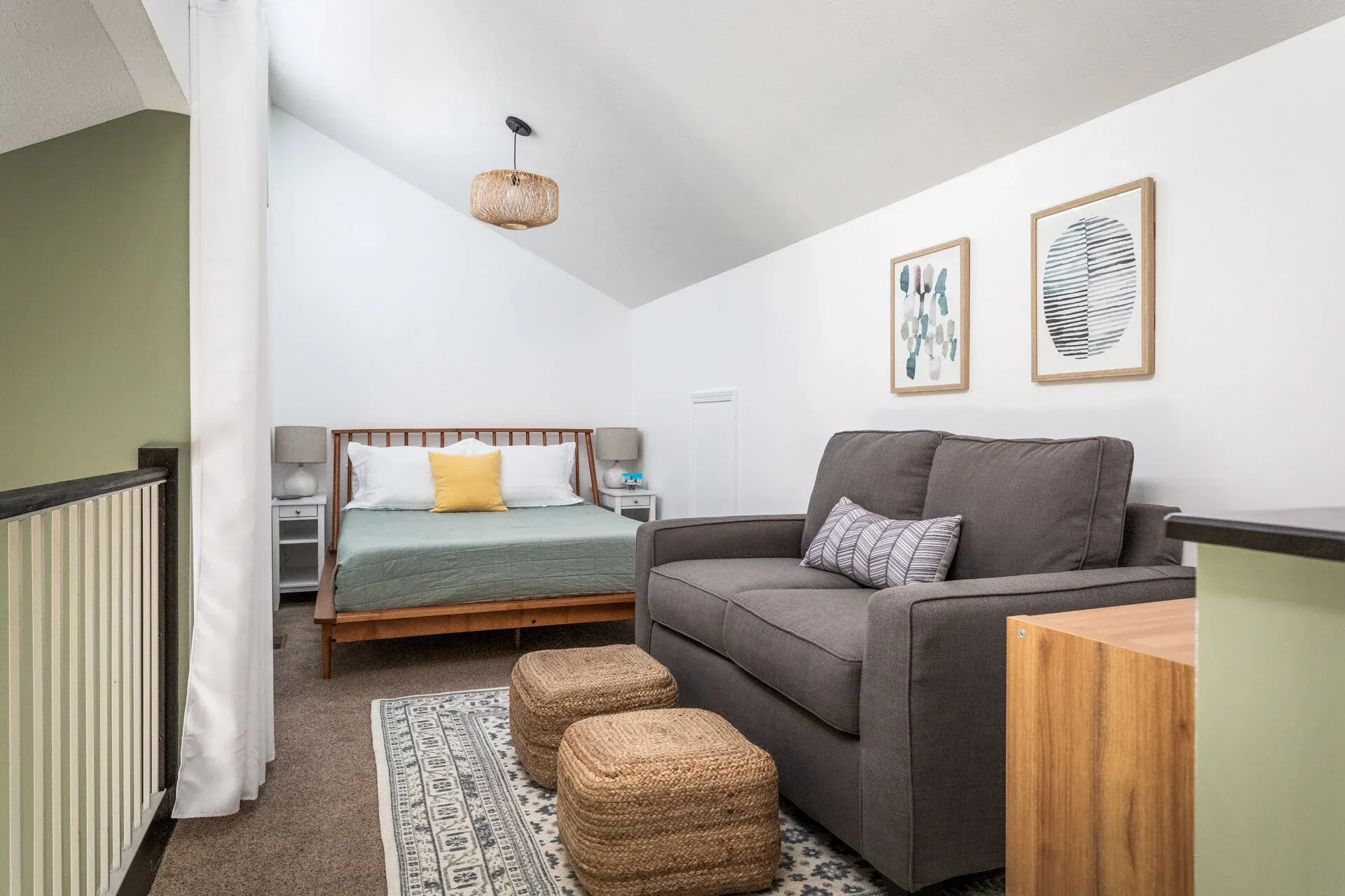 Custom architecture and clean lines inside North Boardman Townhouse
